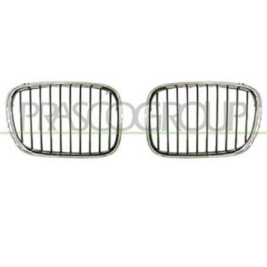 GUIDA_ALLA_SCELTA.JPG Griglia Radiatore Destra Cromata/cromata/nera Per Bmw 5 Series - E39 Dal 2000 Al 2003