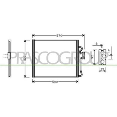 BM045C001_1.JPG Condensatore Per Bmw 5 Series - E39 Dal 2000 Al 2003