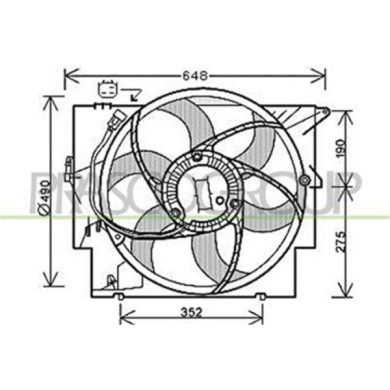 BM120F001_1.JPG Ventola Per Bmw 1 Series - E87/e81 Dal 2004 Al 2007