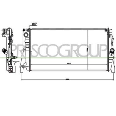 BM200R005_2.JPG Radiatore Per Bmw 2 Series - F45 / F46- Active/gran Tourer Dal 2014 Al 2018