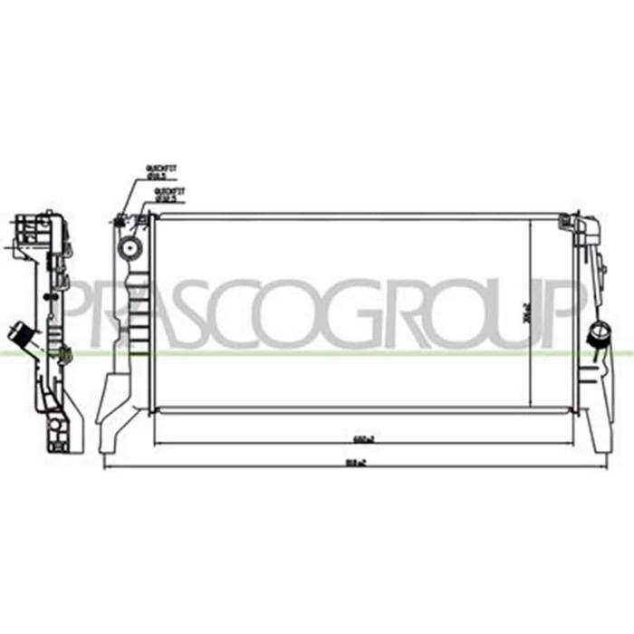 BM200R006_2.JPG Radiatore Per Bmw 2 Series - F45 / F46- Active/gran Tourer Dal 2014 Al 2018