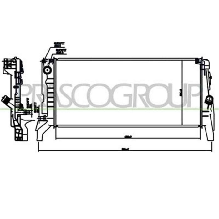BM200R007_2.JPG Radiatore Per Bmw 2 Series - F45 / F46- Active/gran Tourer Dal 2014 Al 2018
