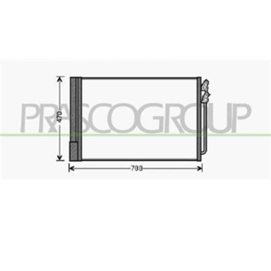 BM500C003_1.JPG Condensatore Per Bmw 5 Series - F07 Gt Dal 2009 Al 2012
