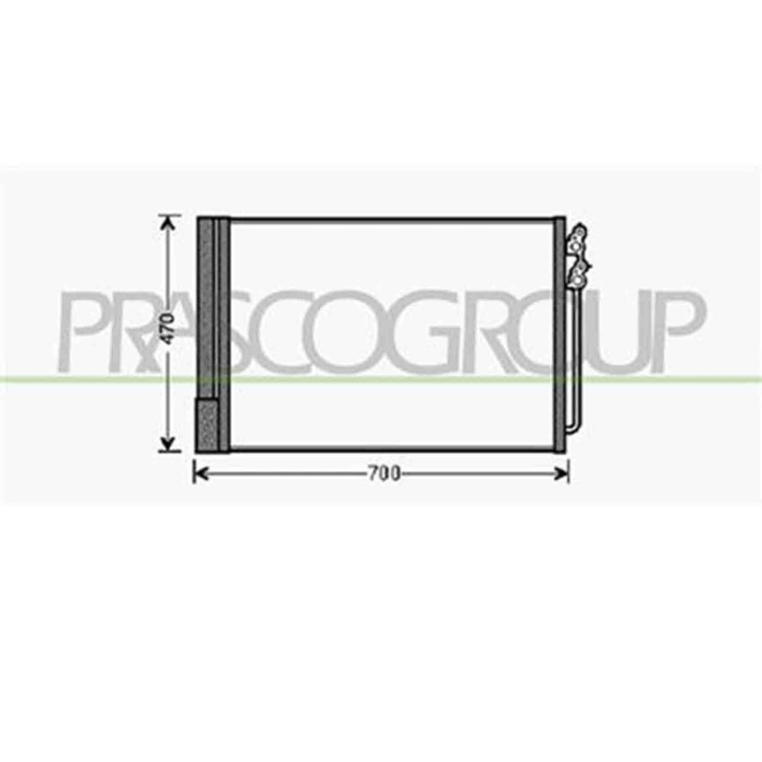 BM500C003_1.JPG Condensatore Per Bmw 5 Series - F07 Gt Dal 2009 Al 2012