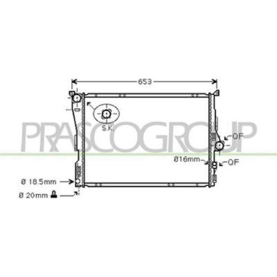 BM803R006_1.JPG Radiatore Per Bmw X3 - E83 Dal 2007 Al 2010