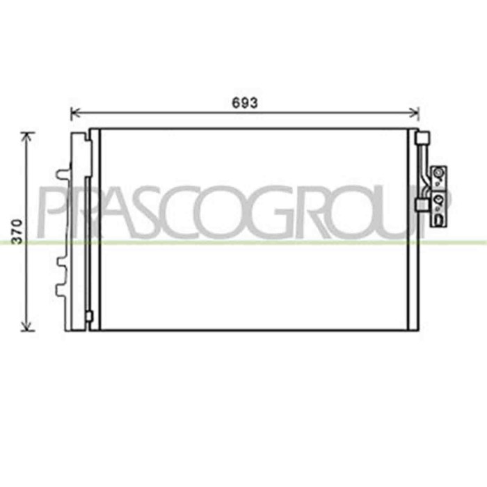 BM804C003_1.JPG Condensatore Per Bmw X3 - F25 Dal 2010 Al 2014