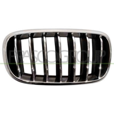 GUIDA_ALLA_SCELTA.JPG Griglia Radiatore Destra Cromata Per Bmw X5 - F15 Dal 2013 Al 2018