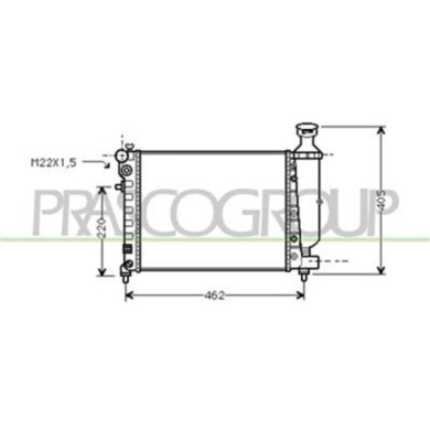 CI022R001_1.JPG Radiatore Per Citroen Saxo Dal 1996 Al 1999