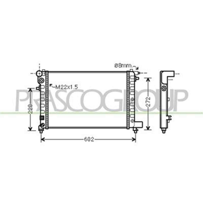 CI022R004_1.JPG Radiatore Per Citroen Saxo Dal 1996 Al 1999