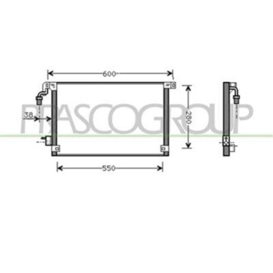 CI023C001_1.JPG Condensatore Per Citroen Saxo Dal 1999 Al 2004