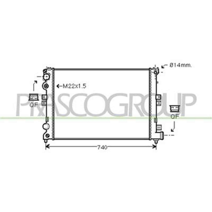 CI053R003_1.JPG Radiatore Per Citroen Evasion Dal 1994 Al 2002