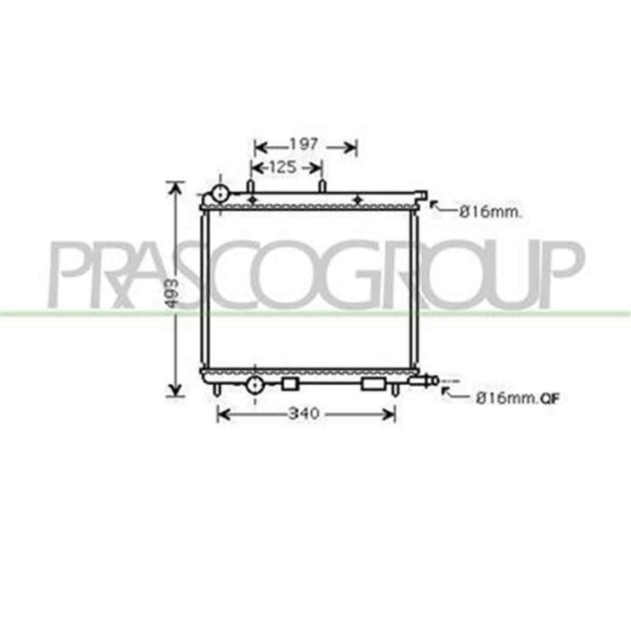 CI304R001_1.JPG Radiatore Per Citroen C2 Dal 2003 Al 2007
