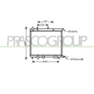 Radiatore Per Citroen C2 Dal 2003 Al 2007