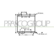Radiatore Per Citroen C2 Dal 2003 Al 2007