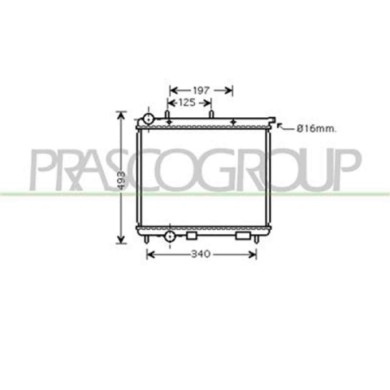 CI304R003_1.JPG Radiatore Per Citroen C2 Dal 2003 Al 2007