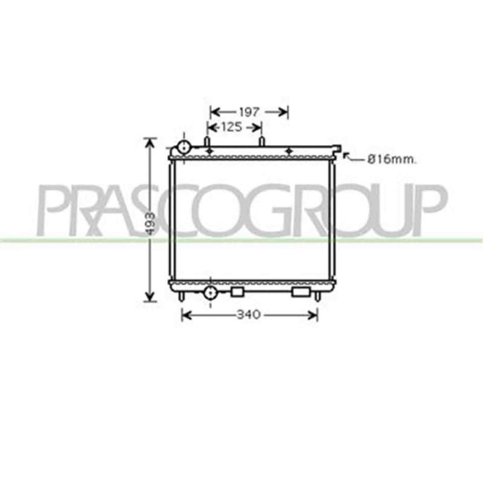 CI304R003_1.JPG Radiatore Per Citroen C2 Dal 2003 Al 2007