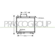 Radiatore Per Citroen C3 Dal 2002 Al 2005