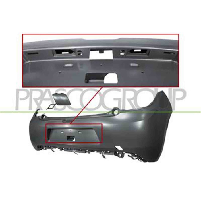 CI3251061_1.JPG Paraurti Posteriore Con Primer Per Citroen Ds3 Dal 2009 Al 2016