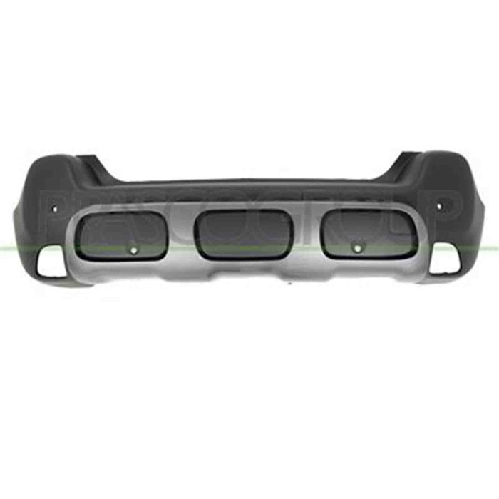 CI3301071_1.JPG Paraurti Posteriore Nero Goffrato Per Citroen C3 Aircross Dal 2017 Al 2021