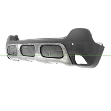 CI3301071_2.JPG Paraurti Posteriore Nero Goffrato Per Citroen C3 Aircross Dal 2017 Al 2021