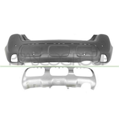 CI3301071_3.JPG Paraurti Posteriore Nero Goffrato Per Citroen C3 Aircross Dal 2017 Al 2021