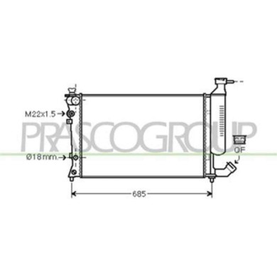CI420R015_1.JPG Radiatore Per Citroen Xsara Dal 1997 Al 2000