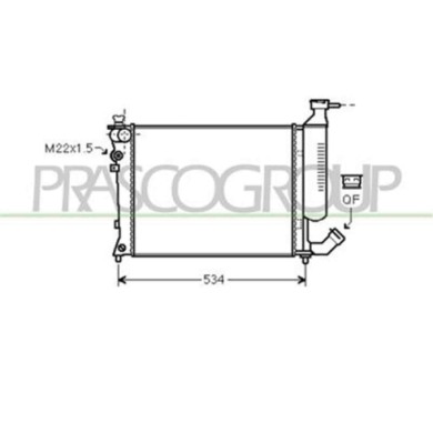 CI420R024_1.JPG Radiatore Per Citroen Xsara Dal 1997 Al 2000