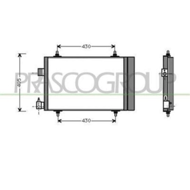 CI422C001_1.JPG Condensatore Per Citroen Xsara Dal 2000 Al 2004