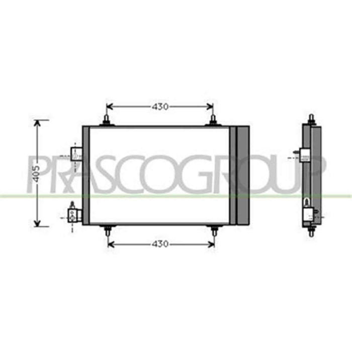 CI422C002_1.JPG Condensatore Per Citroen Xsara Dal 2000 Al 2004