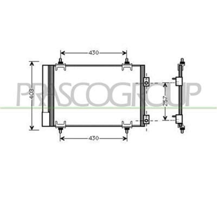 CI424C002_1.JPG Condensatore Per Citroen C4 Dal 2004 Al 2008