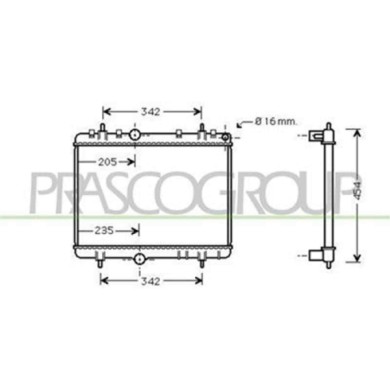 CI424R015_1.JPG Radiatore Per Citroen C4 Dal 2004 Al 2008