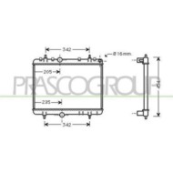 Radiatore Per Citroen C4 Dal 2004 Al 2008