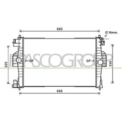 CI430R002_1.JPG Radiatore Per Citroen Ds4 Dal 2011 Al 2015