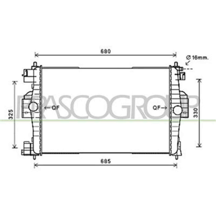 CI430R002_1.JPG Radiatore Per Citroen Ds4 Dal 2011 Al 2015