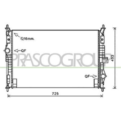 CI450R001_1.JPG Radiatore Per Citroen C4 Picasso Dal 2013 Al 2016