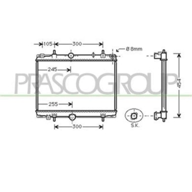 CI520R002_1.JPG Radiatore Per Citroen C5 Dal 2001 Al 2004