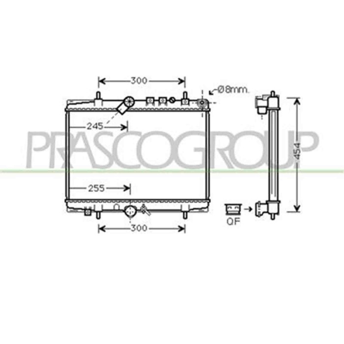 CI520R003_1.JPG Radiatore Per Citroen C5 Dal 2001 Al 2004