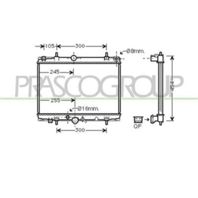 CI520R005_1.JPG Radiatore Per Citroen C5 Dal 2001 Al 2004