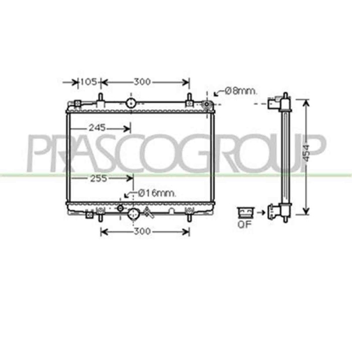 CI520R005_1.JPG Radiatore Per Citroen C5 Dal 2001 Al 2004