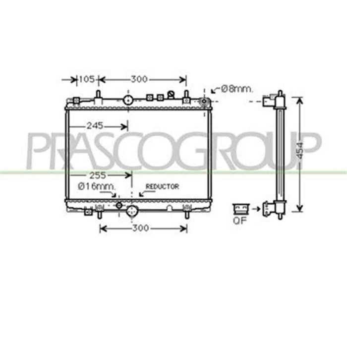 CI520R010_1.JPG Radiatore Per Citroen C5 Dal 2001 Al 2004