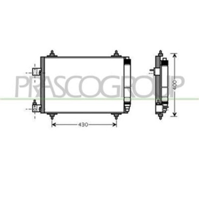 CI522C002_1.JPG Condensatore Per Citroen C5 Dal 2004 Al 2007