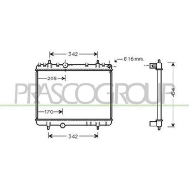 CI522R004_1.JPG Radiatore Per Citroen C5 Dal 2004 Al 2007