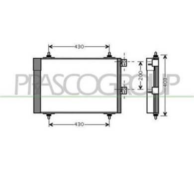 CI715C002_1.JPG Condensatore Per Citroen Xsara Picasso Dal 1999 Al 2003