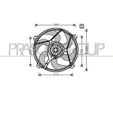 CI715F002_1.JPG Ventola Per Citroen Xsara Picasso Dal 1999 Al 2003