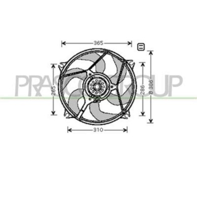 CI715F004_1.JPG Ventola Per Citroen C4 Dal 2008 Al 2010