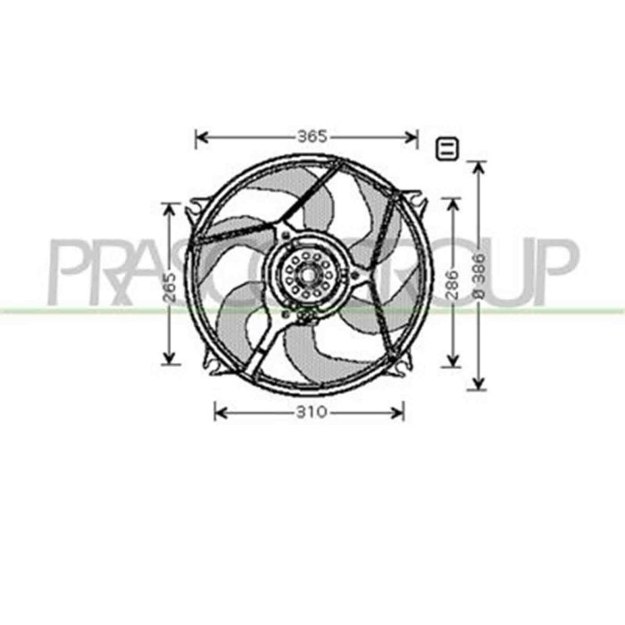 CI715F004_1.JPG Ventola Per Citroen C4 Dal 2008 Al 2010