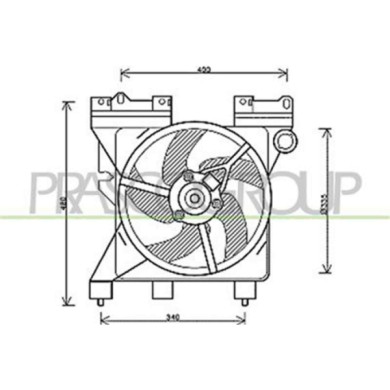 CI715F005_1.JPG Ventola Per Citroen Xsara Picasso Dal 1999 Al 2003