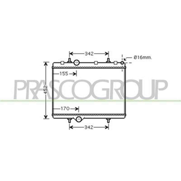CI717R003_1.JPG Radiatore Per Citroen Xsara Picasso Dal 2004 Al 2011