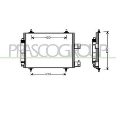 CI942C001_1.JPG Condensatore Per Citroen Jumpy / Dispatch Dal 2007 Al 2016