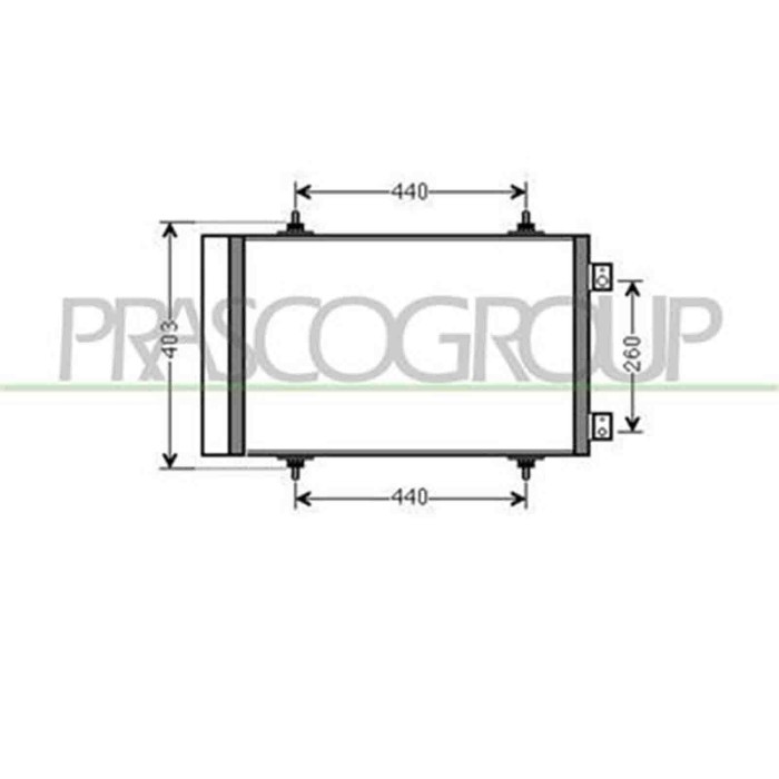 CI942C002_1.JPG Condensatore Per Citroen Jumpy / Dispatch Dal 2007 Al 2016